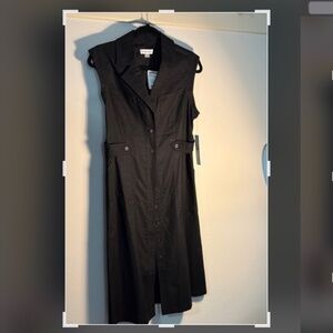 Calvin Klein Black Midi Dress